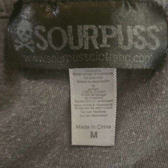 Sourpuss Brand V-neck Rockabilly Graphic Tee, Sz M - Picture 4 of 4